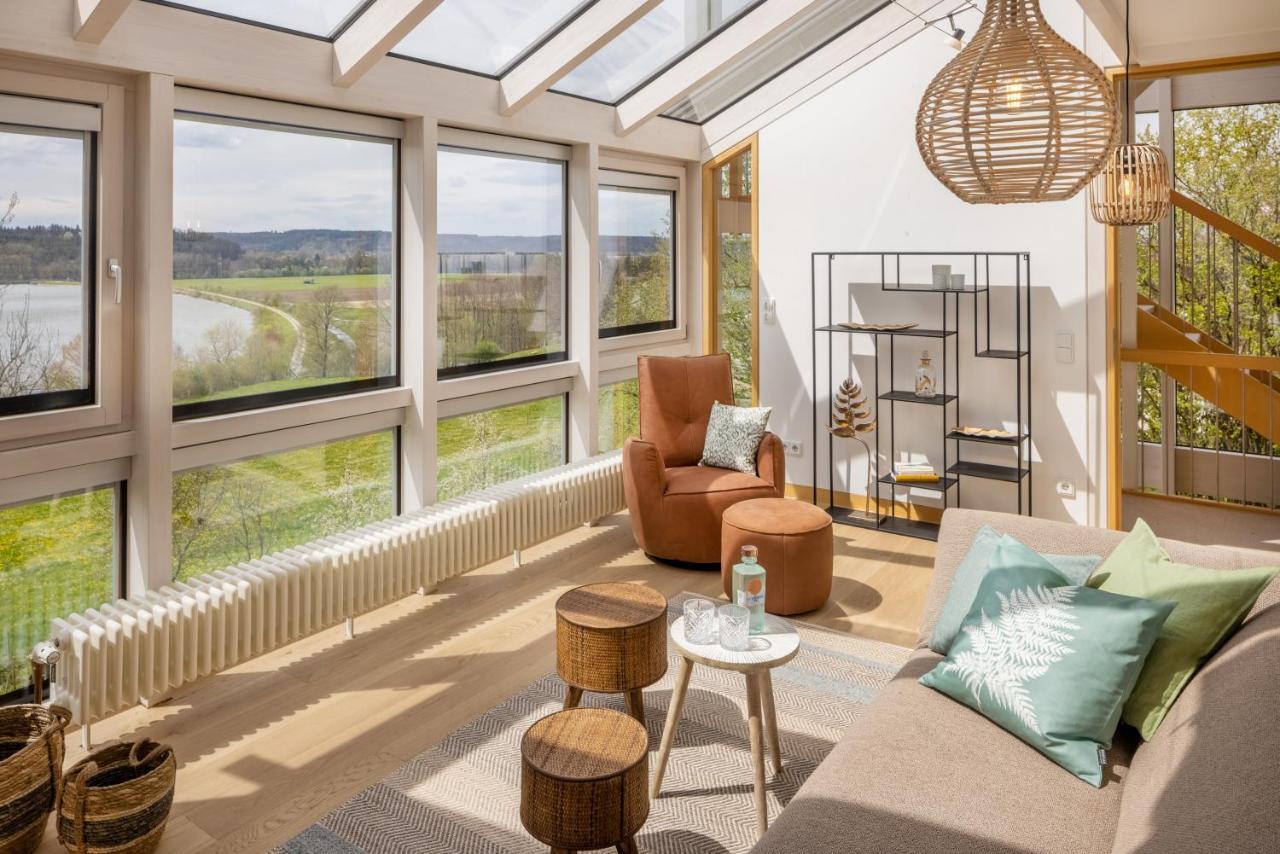 Stille X Weite - Hochwertige Wohnung Mit See-Panorama Kronburg Extérieur photo